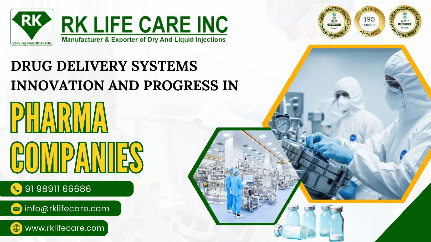 Drug Delivery Systems Innovation and Progress in Pharma Companies